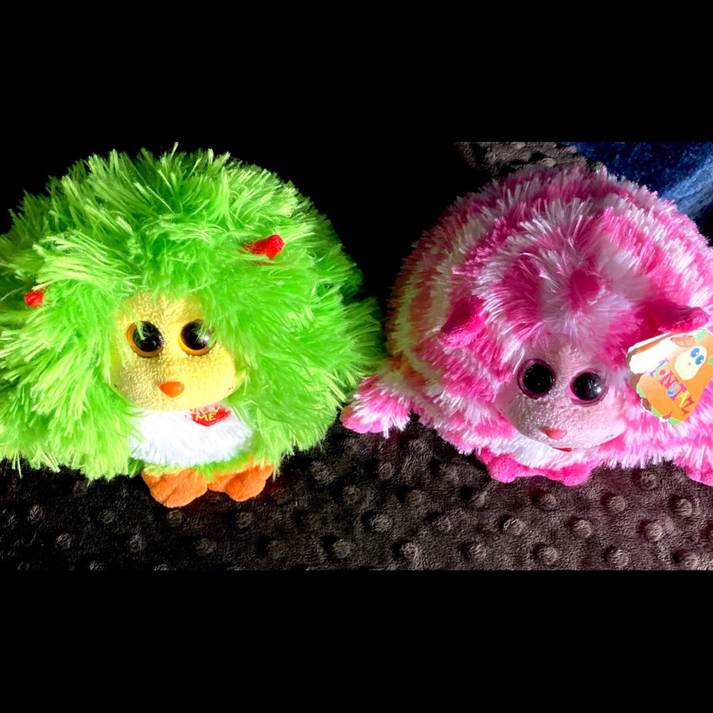 Monstaz Stuffed Animals ROXY + MAXINE | Plush Stuffed Monster Toy | No Sound